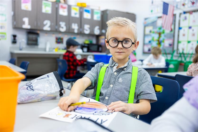 Jordan Elementary students celebrate the 100th day of school